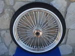 21X3.5 48 Fat Spoke Wheel 120/70-21 Shinko Tire Kit For Harley 07-UP Deluxe. Fixed Price $699.00.