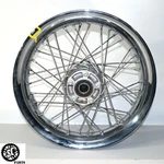 2008 Harley Electra Glide Wire Spoked Front Wheel Rim 16X3 Sb. Fixed Price $98.00.