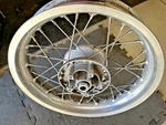 Front Aluminum Wheel Assembly Triumph Thruxton, 1200 Excel 2016-2020 T2001130. Fixed Price $500.00.