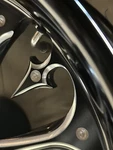 Xtreme Machine 1290-7806R-XSL-BM Stiletto Rear Wheel, 18X3.5IN. Black Cut. Fixed Price $1750.00.