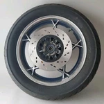 Suzuki Rear 17" Rim Wheel New Bearings & Brake Rotor Sprocket. Fixed Price $195.00.