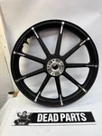 Harley Sportster Spoke Single Disc 16-23 19"X2.15" Black Front Mag Wheel Rim. Fixed Price $475.00.