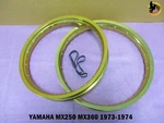 Yamaha MX250 MX360 73-74 Alu Gold Front+ Rear Wheel Rim Set SERIES7 *NAN4236*. Fixed Price $183.35.