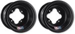 Dwt Black A5 Rolled Lip Rear Wheels Rims 10" 10X10 5+5 4/115 Banshee Yfz Raptor. Fixed Price $199.95.
