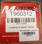 Motor Master Complete Cv Shaft Rear Part Number - 54001. Fixed Price $214.99.