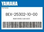 Yamaha Genuine Rear Wheel Sub-assy BEX-25302-10-00. Fixed Price $452.32.