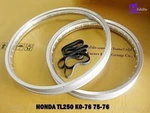 Honda TL250K0 1975-1976 Front & Rear Aluminium Silver Wheel Rim Set *BI5296*. Fixed Price $173.85.