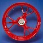 Ducati Panigale 1199 1299 V4S Marchesini Forged Rear Wheel Red 17X6 50222121AB. Fixed Price $999.95.