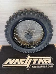 Surron Light Bee Rear Wheel 16" 1.85 Black Silver Tire Dunlop MX34. Fixed Price $429.00.