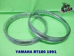 Yamaha RT180 1991 Front & Rear Chrome Steel Wheel Rim **AS1921**. Fixed Price $87.39.