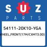 54111-20K10-YGA Suzuki WHEEL,FRONT(17M/CXMT3.00) 5411120K10YGA, New Genuine Oem. Fixed Price $651.53.