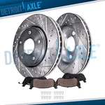 Front Drilled Rotor + Ceramic Brake Pad For 97-00 Grand Caravan Voyager Prowler. Fixed Price $97.78.