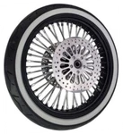 21X3.5 48 Fat Blk Spoke 08-UP Wheel 120/70-21 Shinko Tire Kit Abs Harley Touring. Fixed Price $1849.00.