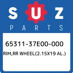 65311-37E00-000 Suzuki Rim,rr WHEEL(2.15X19 Al.) 6531137E00000, New Genuine Oem. Fixed Price $420.98.