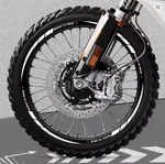 Ktm Exc Ready To Race Wheel Rim Sticker Decals Set Front & Rear 21/19" White. Fixed Price $29.70.
