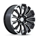 Performance Replicas PR211 22X9 6X5.5 Gloss Black Machined Face Wheel 22" 28MM. Fixed Price $460.00.