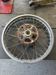 80 83 Suzuki TS125, TS185, SP125 Rear Wheel (185 X 18) 65311-48500 Oem. Fixed Price $75.00.
