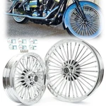 21X3.5 16X3.5 Fat Spoke Wheels Set For Harley Heritage Softail Classic Deluxe. Fixed Price $694.99.