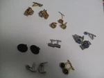 Vintage Sets Of Cufflinks And Tie Clasp. Fixed Price $69.00.