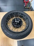 Ducati Multistrada V4 17" Rear Cross Spoke Wheel And Tire. Fixed Price $1100.00.