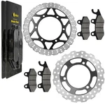 Front Rear Brake Disc Rotor W/ Pad For Kawasaki Ninja 250R EX250J 2008 2009-2012. Fixed Price $73.00.
