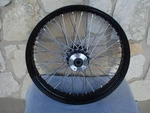 16X3.5" 60 Spoke Black Front Wheel Harley Road King Street Glide Touring 00-07. Fixed Price $609.00.