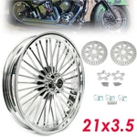 21X3.5 Fat Spoke Front Wheel Rim Rotors For Harley Road King Electra Glide 00-07. Fixed Price $473.85.