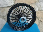16X3.5" Dna Fat Spoke Blackout Mammoth Rear Wheel For Harley Softail 00-07. Fixed Price $409.99.