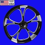 Harley Touring 21" Retaliate Black Contrast Front Wheel. *made The Usa*. Fixed Price $1449.00.