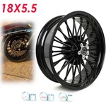18X5.5 Fat Spoke Rear Wheel Rim For Harley Dyna Street Bob Low Rider Gloss Black. Fixed Price $297.66.