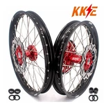 Kke 21/19 Spoked Wheels For Suzuki RMZ250 2007-2018 RMZ450 2005-2017 Red Hub Cnc. Fixed Price $616.55.