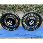 09-23 Harley Touring Wheels Knuckle Roulette, Glide Road King, Fresh Powdercoat. Fixed Price $385.00.