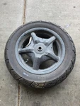 09-15 2011 Yamaha YW125 Zuma Rear Wheel Rim Disk Tire 12X3.00 130/70-12. Fixed Price $139.95.