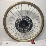 Suzuki Front Wheel 2000 Hub Disc Gold Rim. Fixed Price $175.00.