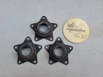 Harley Davidson Star Hub Bearing Covers Wheel Rim Chopper Knucklehead Panhead Fl. Fixed Price $74.99.