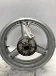 Rear Wheel 17 X 4.5 Silver 64111-08F00-Y6G 2001 Suzuki SV650S. Fixed Price $150.00.
