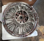 Chrome Fat Spoke Rear Wheel 16X5.5 For Harley Touring Street Road Glide 2009-UP. Fixed Price $259.99.