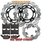 Yamaha Front + Rear Stainless Steel Brake Disc Rotor Pads Yzf R6 (2005-2016). Fixed Price $167.12.