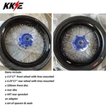 Kke 17" Supermoto Wheels Tire For 14- 2026 Husqvarna Fe Te Fc Tc Fx 125-501 Ktm. Fixed Price $679.00.
