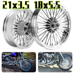 21X3.5 18X5.5 Fat Spoke Wheels Abs For Harley Touring Bagger Flhx Flhtk 09-2025. Fixed Price $679.99.