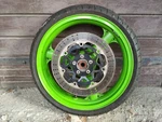 Wheel Rim Kawasaki ZX6R Ninja F-1286 J17XMT13.50 17" Green Asahi Tec. Fixed Price $176.22.