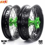 Kke 17'' Supermoto Wheels Rims Fit Kawasaki KX250F KX450F 2019-2026. Fixed Price $659.00.