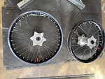 Tusk Impact Complete Front And Rear Wheel 1.60 X 21 2.15 19 Rim/black. Fixed Price $380.00.