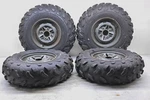 05 Yamaha Kodiak 400 4X4 Front & Rear Wheels Rims Tires 4/110 25X8-12. Fixed Price $399.99.