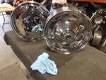 Suzuki VL1500 Chrome Factory Wheel Set- Outright Sale. Fixed Price $999.99.