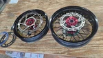 Warp 9 Supermoto Wheels Rims Set 16.5 Front 17 Rear Tubeless Kawasaki KX450F 250. Fixed Price $1400.00.