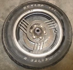 1987 Yamaha Venture Rear Back Rim Wheel Tire Rotor 90-16 16". Fixed Price $119.90.