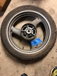 Suzuki 89-00 Rear Wheel Tire Rim Gray (MT3.50X17) 64111-34C00-17U. Fixed Price $44.95.