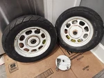2001 Honda Elite CH80 Oem Front /rear Wheels With Hub. White. Fixed Price $119.00.