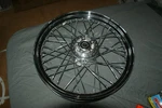New Genuine Harley Davidson 19 X 2.50 Spoked Front Wheel 43312-08. Fixed Price $439.00.
